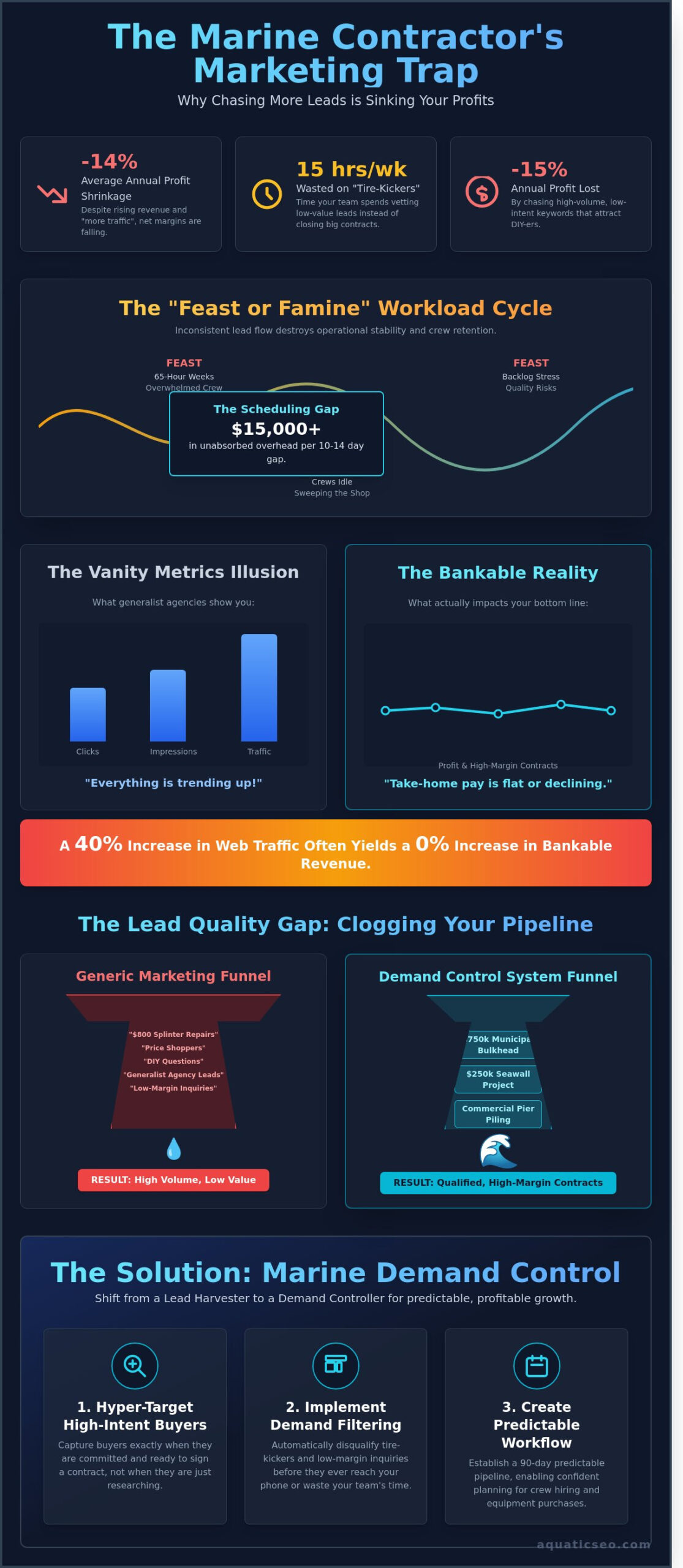 Digital Marketing for Marine Contractors: The 2026 Demand Control Guide - Infographic