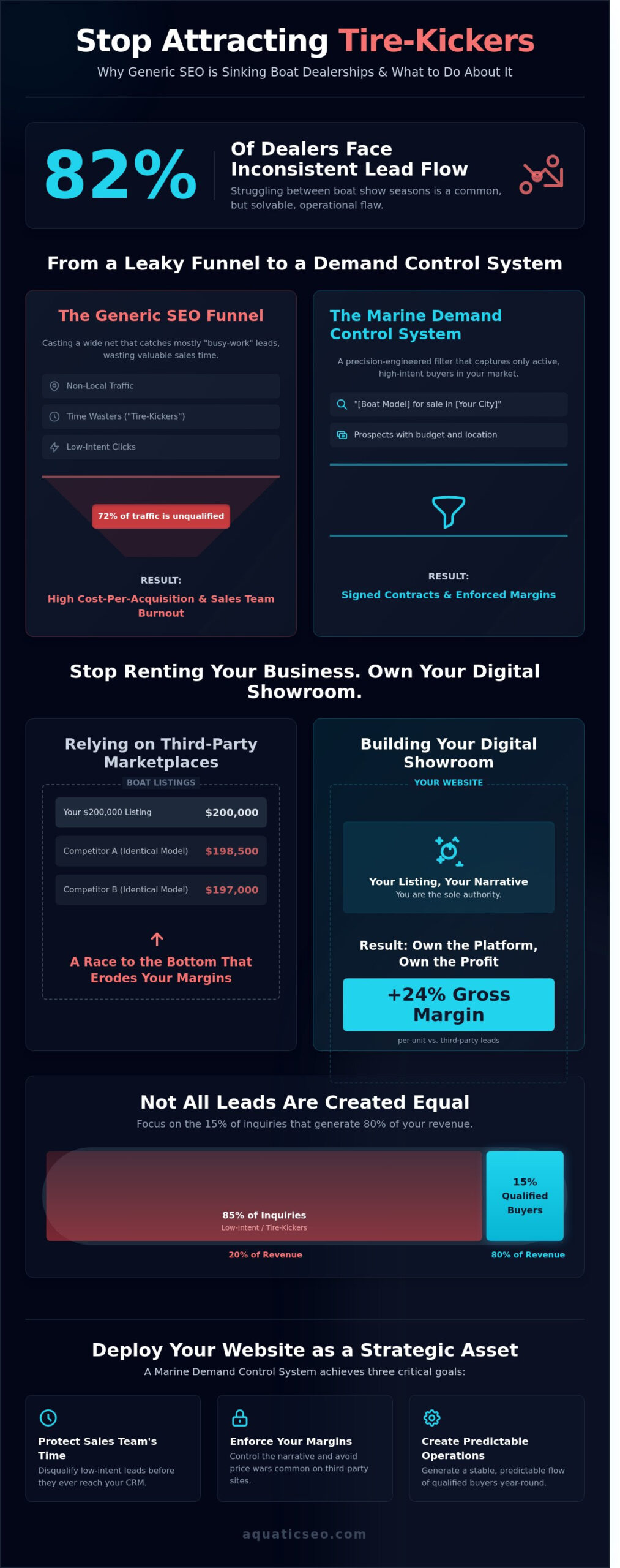 SEO for Boat Dealers: Stop Chasing Clicks and Start Controlling Demand