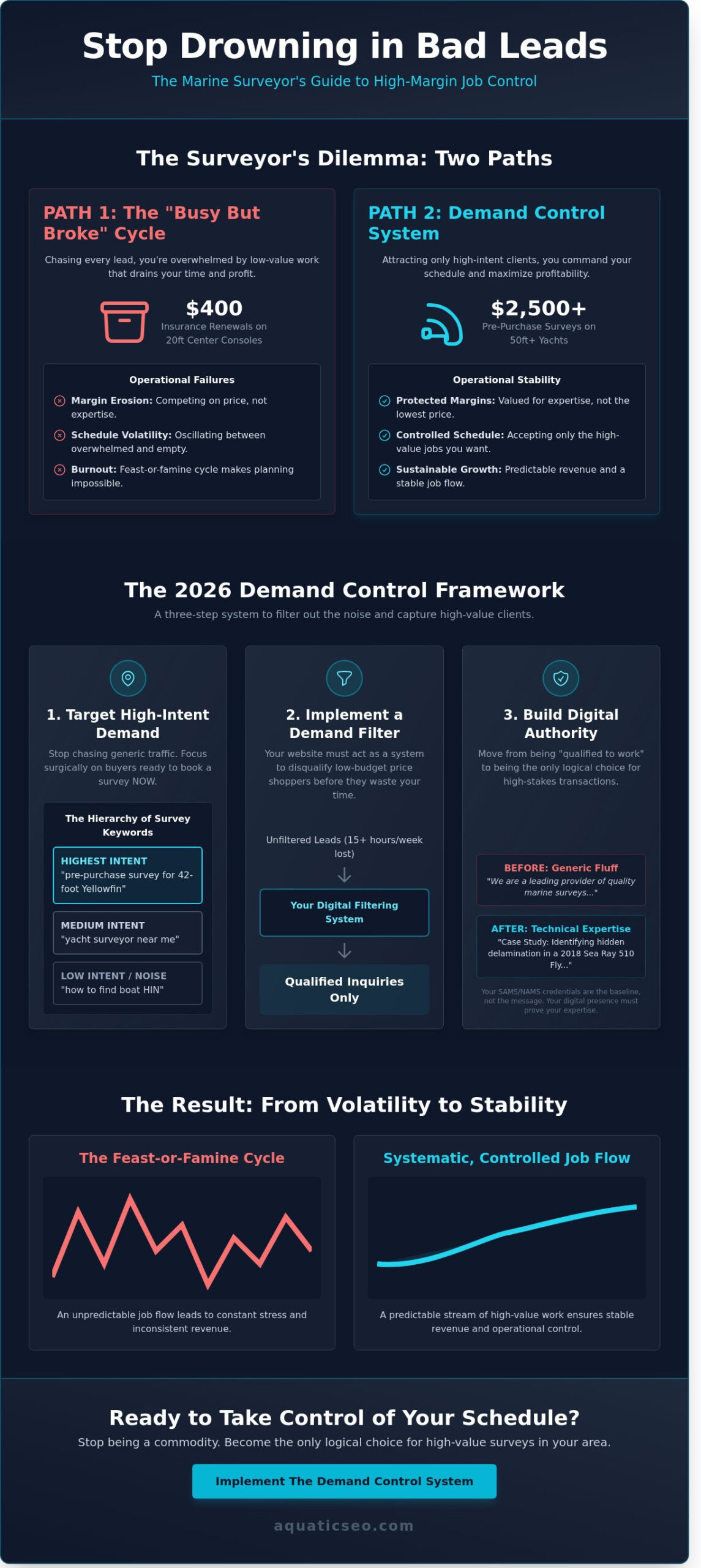 How to Market a Marine Surveying Business: The 2026 Demand Control Guide
