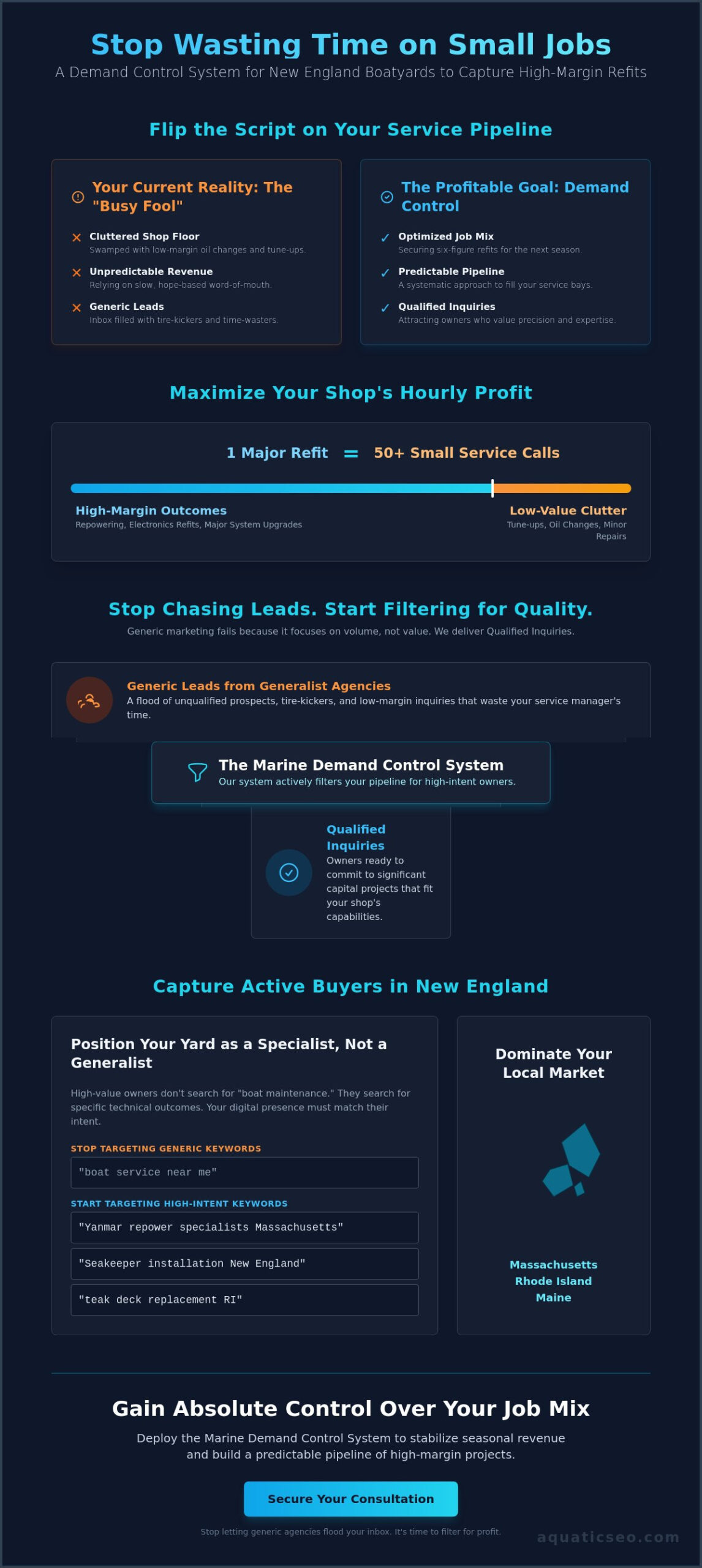 Boatyard Marketing New England: Capturing High-Value Refit Demand in 2026