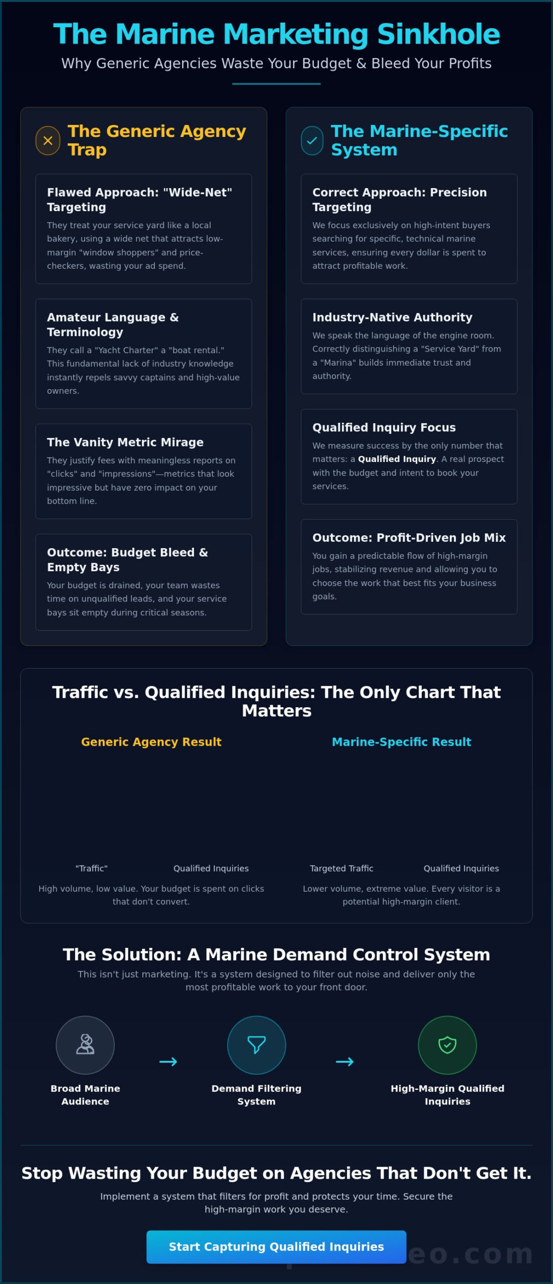 Why Generic Marketing Fails Marine Businesses: The Cost of Niche Ignorance
