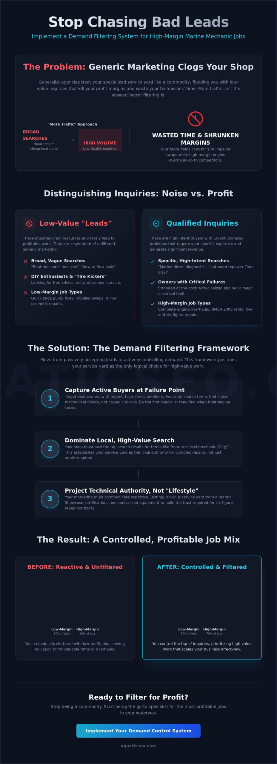 Marketing for Marine Mechanics: Stop Chasing Leads and Start Controlling Demand
