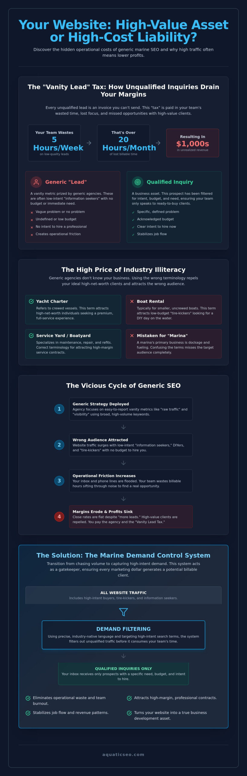 The Hidden Costs of Marine SEO: Why Generic Agencies Drain Your Margins